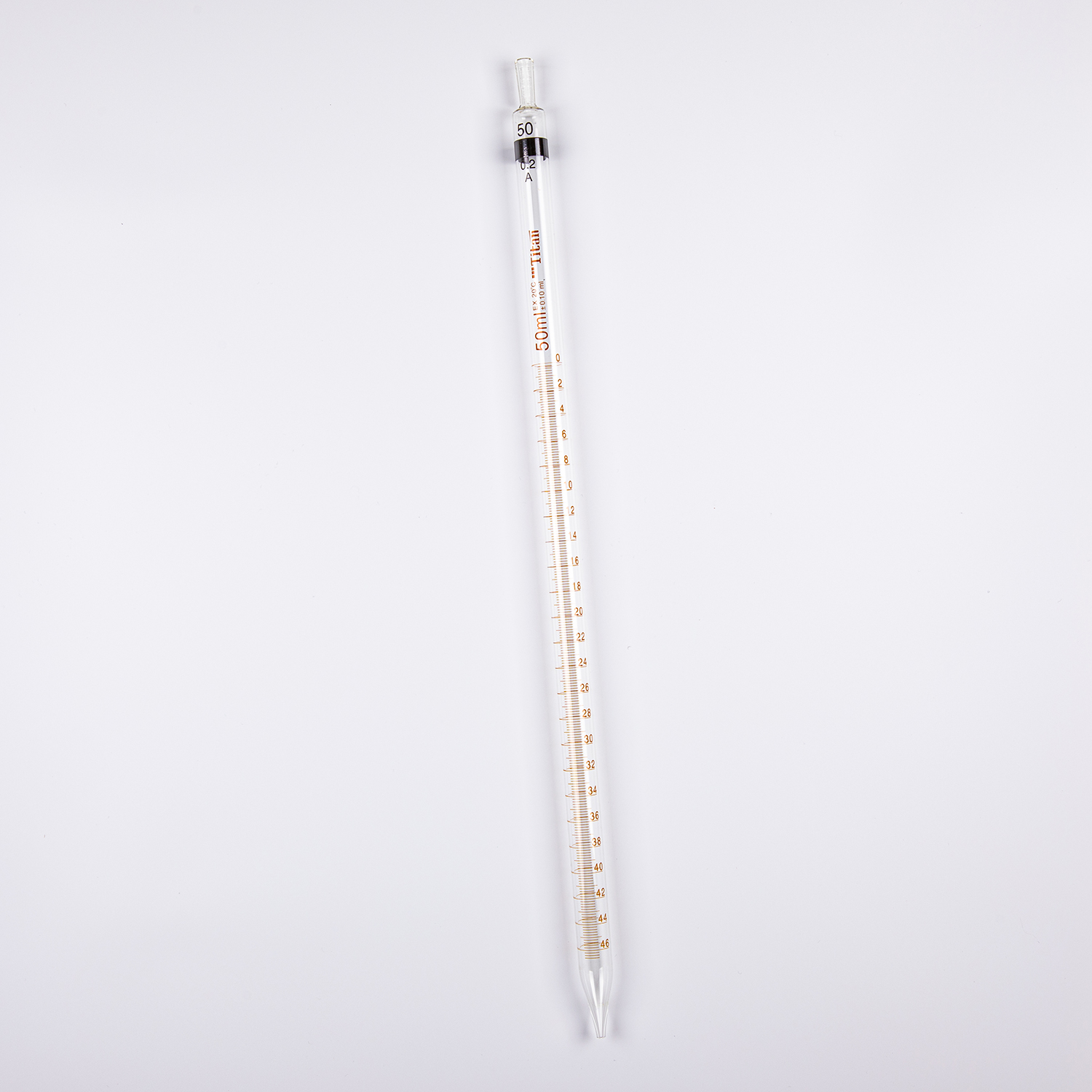 ADAMAS BETA Ring-marked Graduated Straw Pipe High Borosilicate Glass Pipette Laboratory Trace Liquid Transfer Tubes 0.5-50ml Dropper
