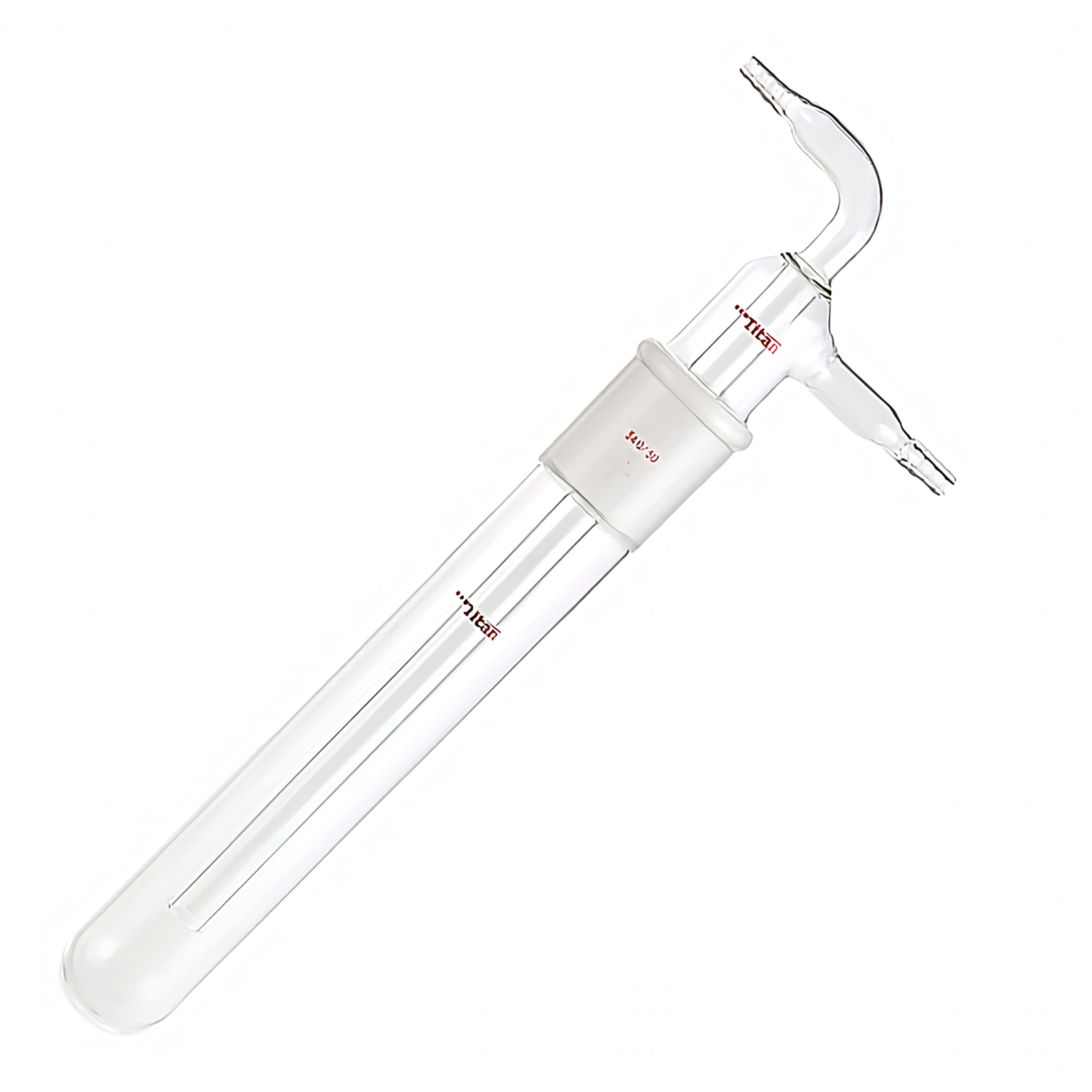 ADAMAS BETA Split Cold Trap with Grinding Mouth Straight Glass Condensate Trap Laboratory Gas Partial Pressure/Condensing Device