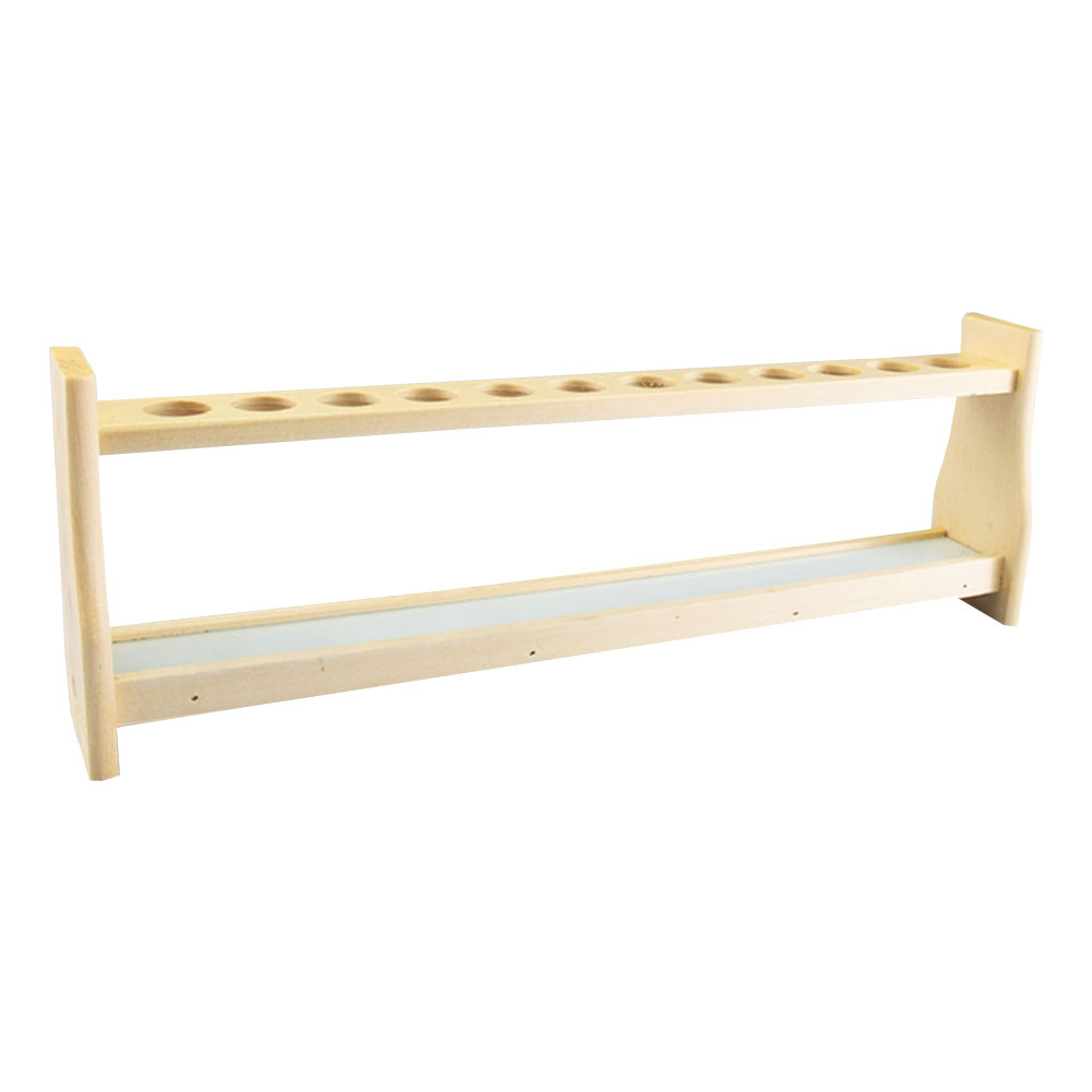 ADAMAS BETA Log Colorimetric Pipe Rack 6-Well 12-Well Wooden Laboratory Porous Tube Holder for 25ml 50ml 100ml Colorimetric Tubes