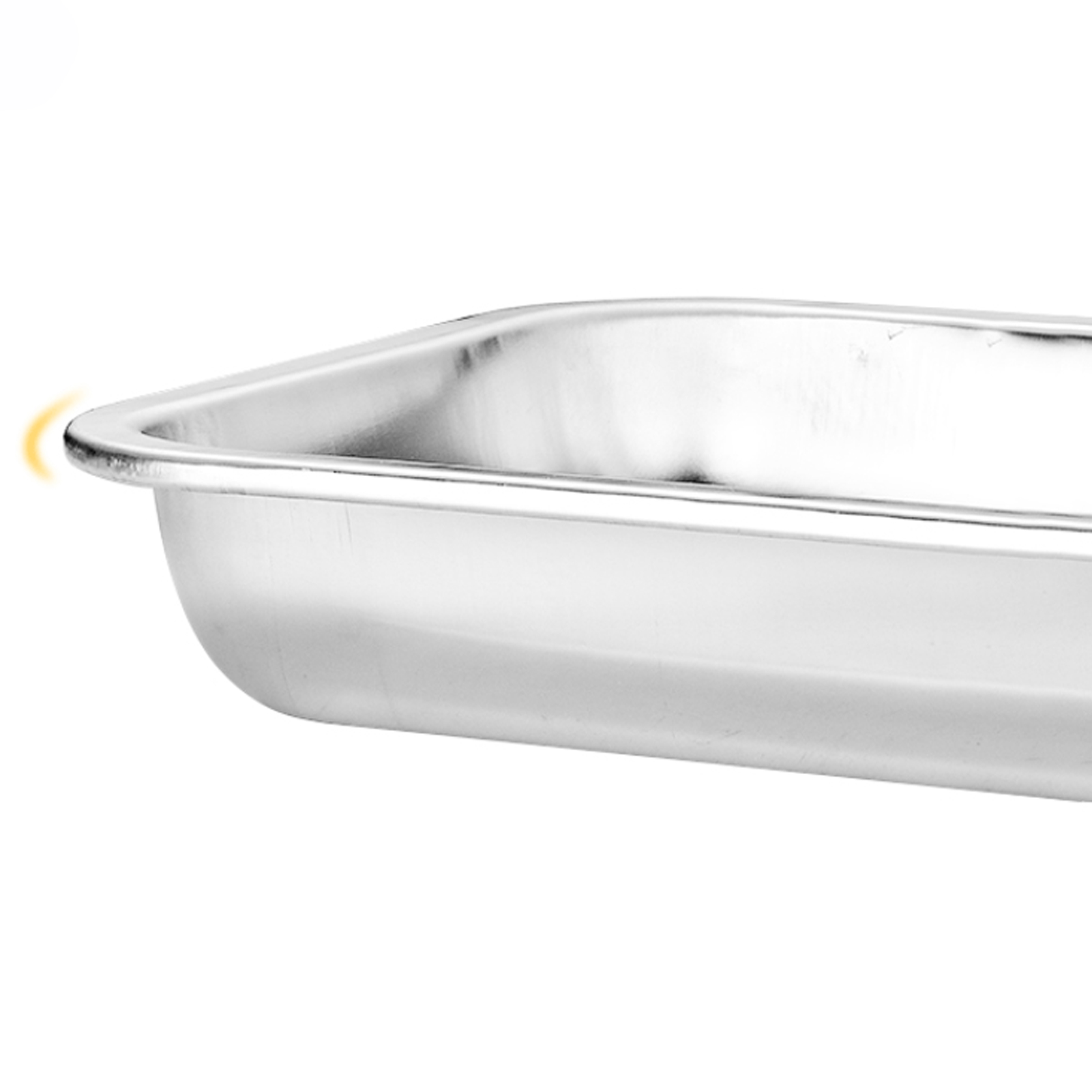 ADAMAS BETA 304 Stainless Steel Square Plate Laboratory Appliances Holding Tray Rectangular Shallow Dish for Kitchen/Baking Container