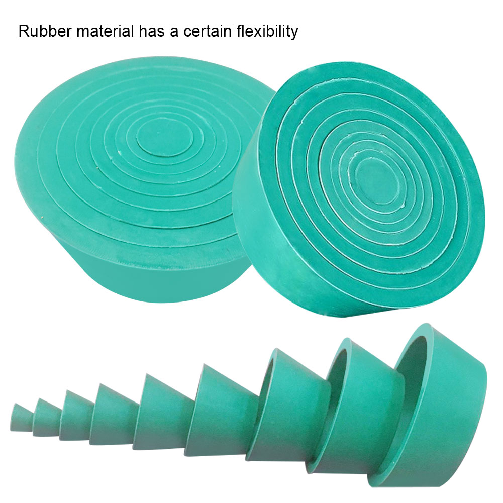 ADAMAS-BETA Mixed Size 9pcs Funnel Support Sleeve Plug Rubber Filter Gasket Sealing Ring Laboratory Round Bottom Glassware Placing Bracket/Cushion