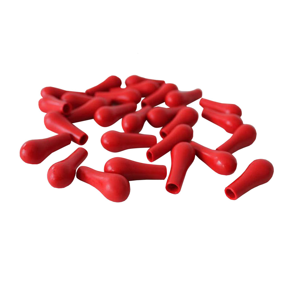 ADAMAS-BETA Rubber End Capsp Rubber End Caps for Dropper Red Leather Head Latex Caps 200PCS Lab Equipment and Supplies