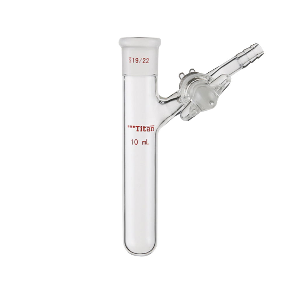 ADAMAS-BETA Two-way Reaction Tubes with Glass Stopcock/PTFE Piston Thick Wall Lab Glassware Grinding Mouth 10-250ml Experiment Supplies