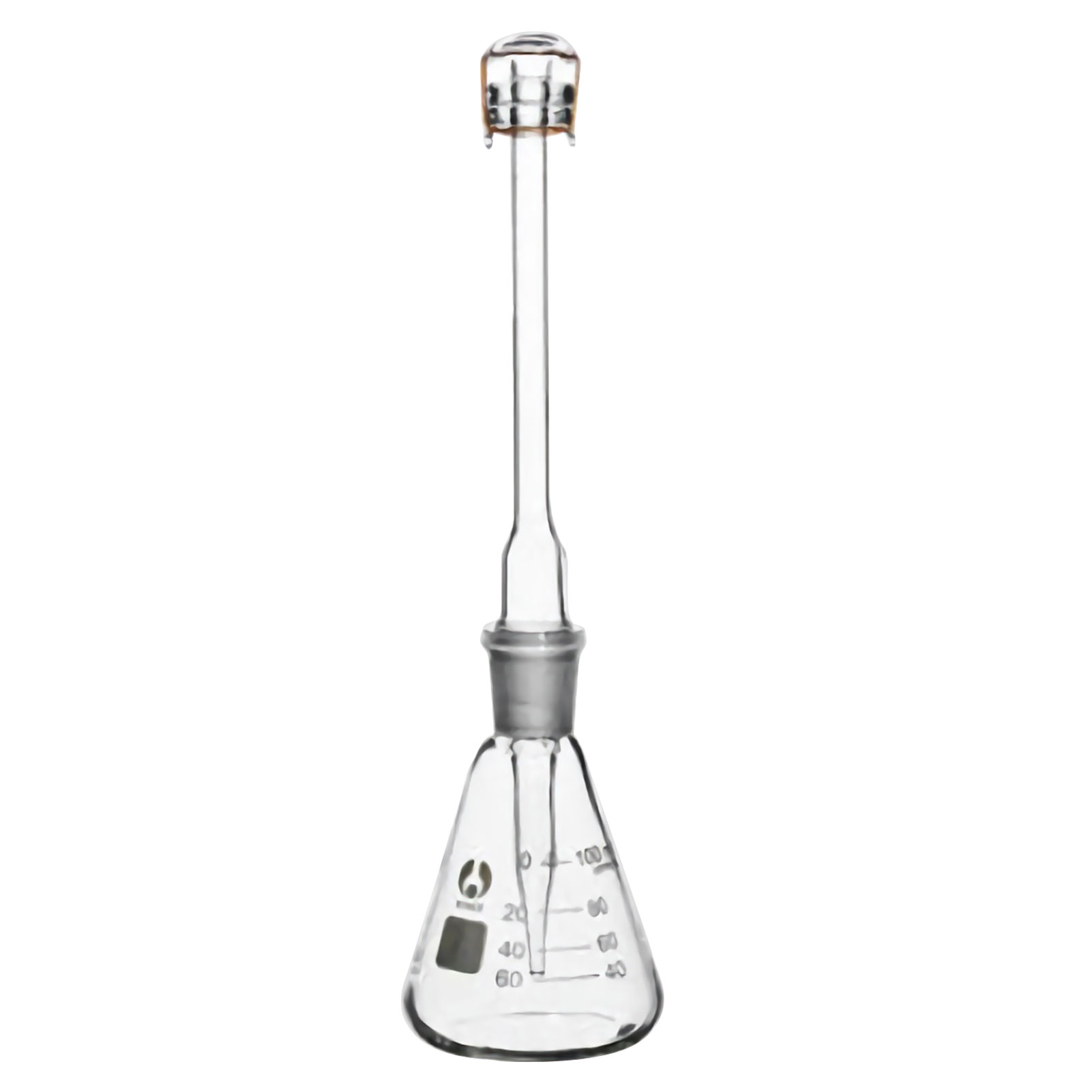 ADAMAS-BETA Gucai Arsenic Detector 100ml/150ml Conical Flask+Pointed Nose Glass Tube Set Laboratory Silver Salt Arsenic Measuring Instruments
