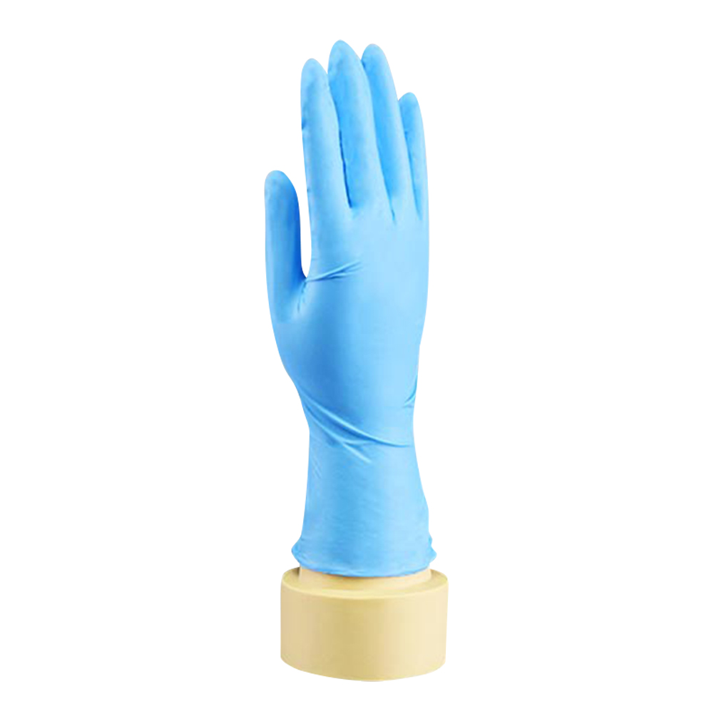 ADAMAS BETA Wholesale 100pcs/Box Single-use Thickened Blue Nitrile Gloves Powder Free Non Sterilized Rubber Waterproof Laboratory Protective Gloves