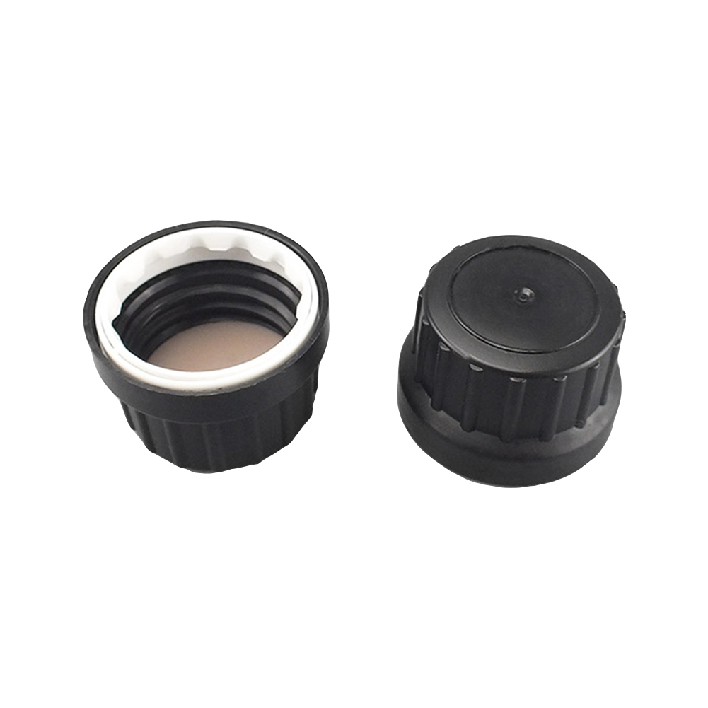 ADAMAS-BETA Lab Universal Bottle Cap PP Plastic Screw Mouth Standard Mixed Resin Cover with U-shaped LDPE Inner Plug/PE PTFE Gasket Sealing Caps