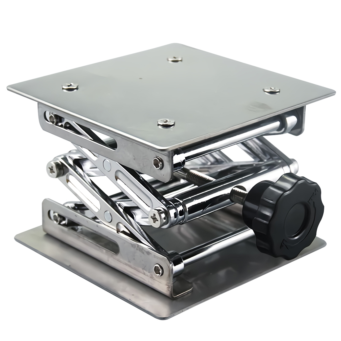 ADAMAS BETA Stainless Steel Lifting Table Manual Multifunction Laboratory Height Adjustment Rack Woodworking Engraving Stand Rack Platform Benches