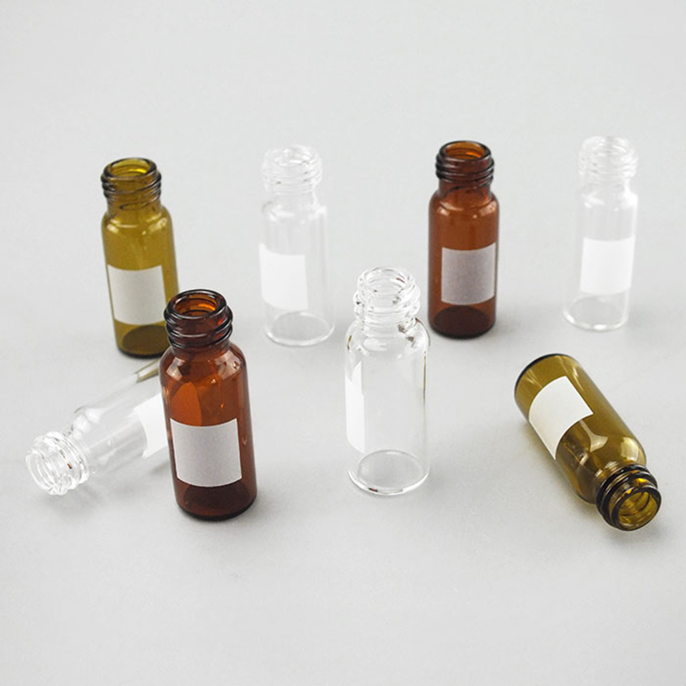 ADAMAS BETA Wholesale 100pcs Inlet Sample Bottles Laboratory Glass Reagent Storage Vials 2ml Screw Mouth 8-425 9-425 Sample Bottles with Writing Lable