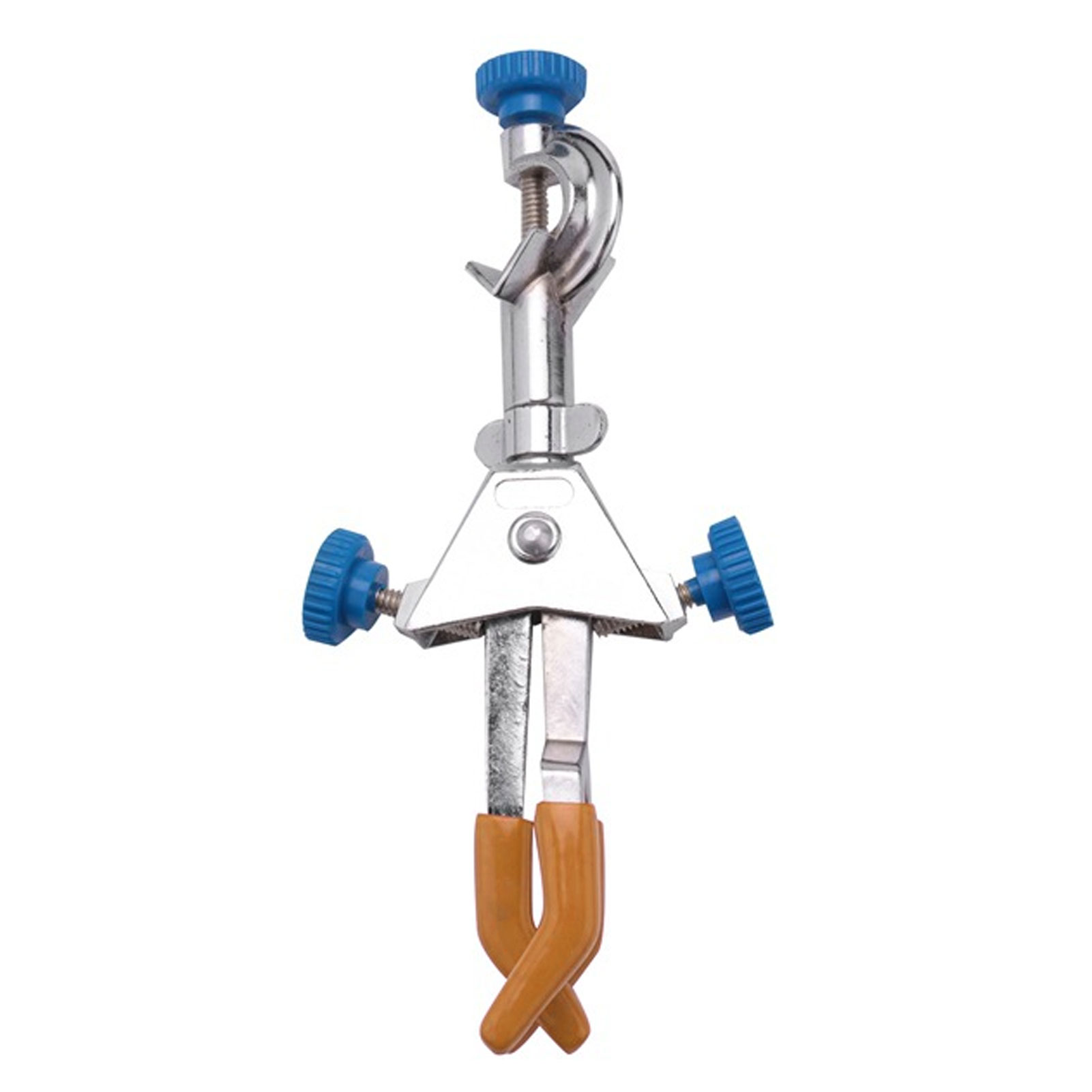 ADAMAS BETA Lab 3-Claw Multipurpose Clamp Alloy Electroplated/Sprayed Double-adjusting Direction Clips with Top Wire Laboratory Multi-function Clamp