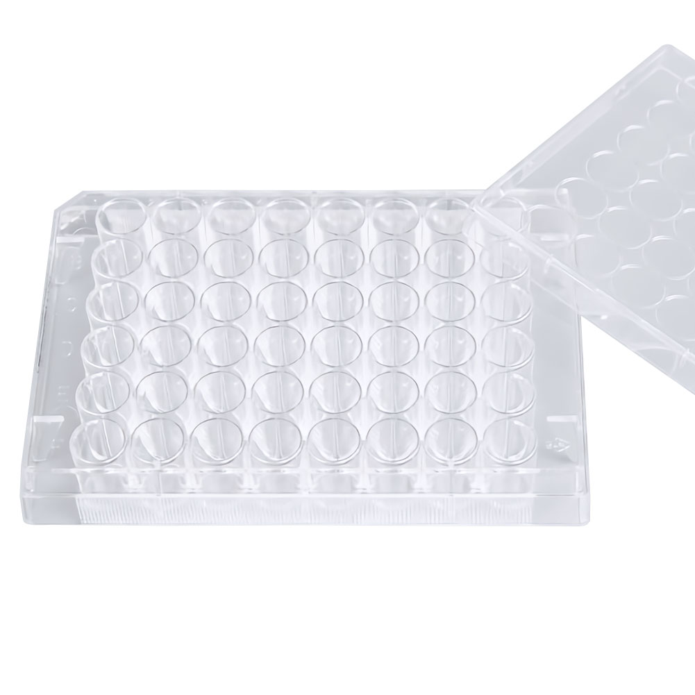ADAMAS-BETA 10pcs Lab Transparent Cell Culture Plate 6-Well 12-Well 24-Well 48-Well Flat Bottom TC Sterile Plastic Adherent Culture Plate
