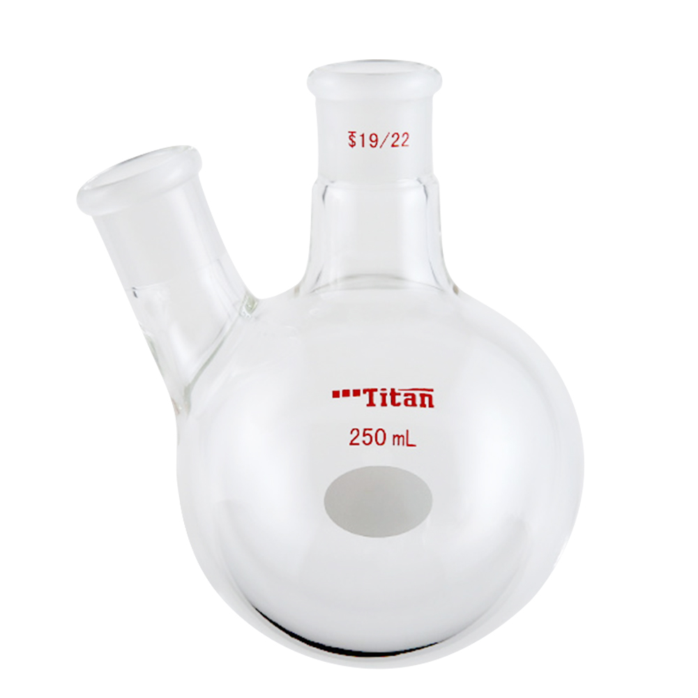 ADAMAS-BETA Two-Necked Flask Lab Glassware Spherical Bottle Round-Bottomed Grind Reaction Flasks 10-2000ml for Distillation Experiment