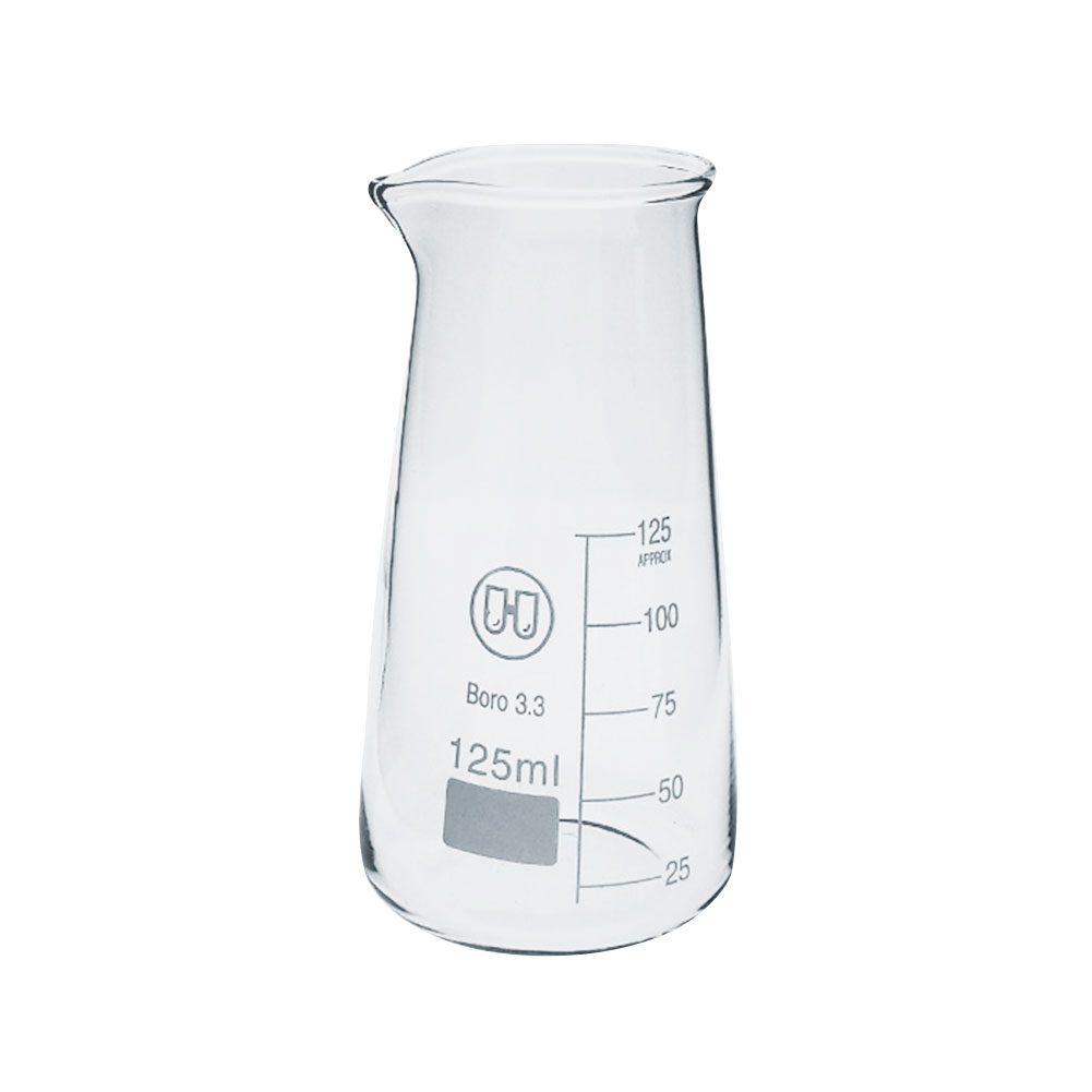 ADAMAS-BETA Lab Glass Triangular Beaker Erlenmeyer Flask with Stopper Narrow Mouth/Wide Neck 25ml-1000ml Micro Erlenmeyer Flask 10ml (Pack of 6/12)