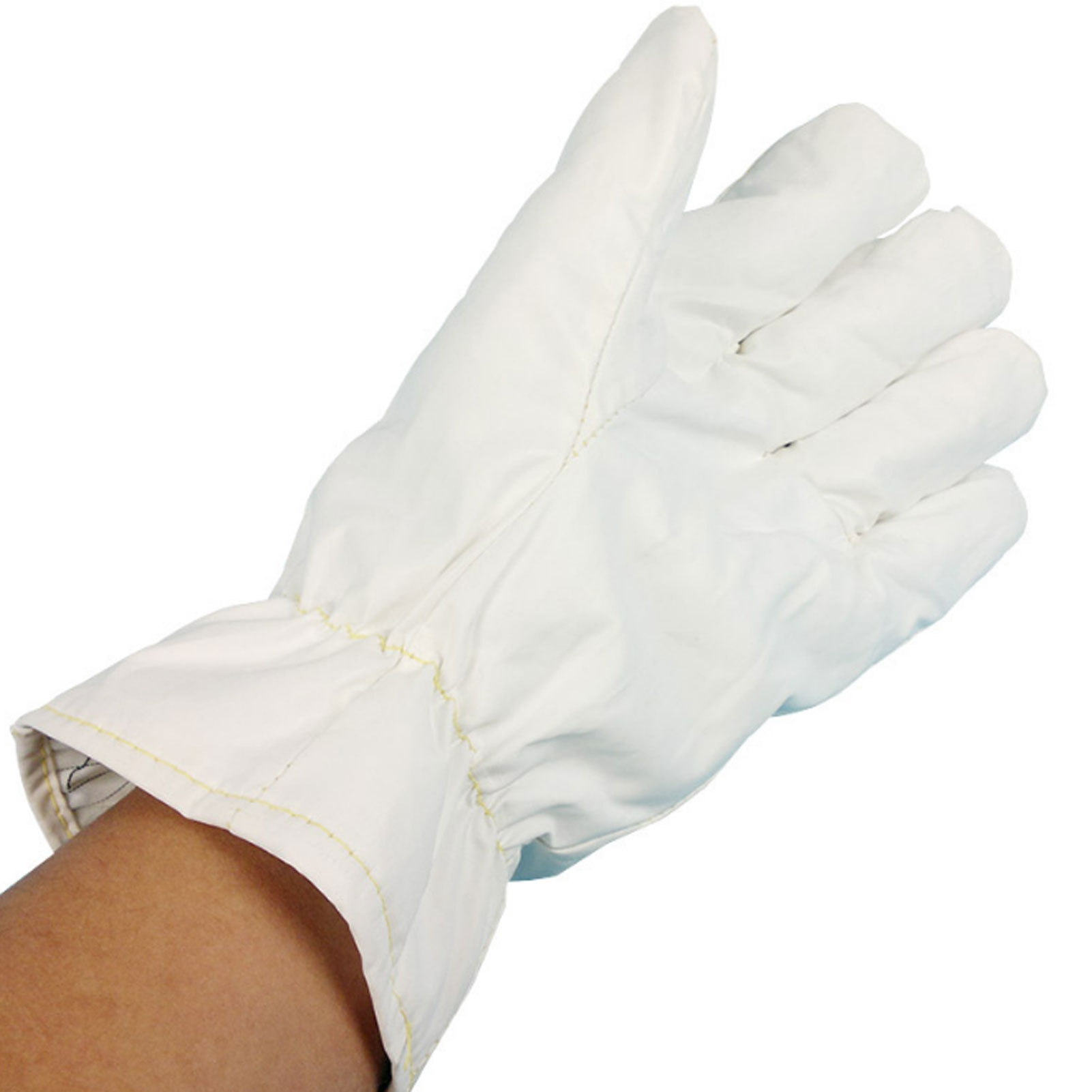 ADAMAS BETA 1 Pair Dust Free High Temperature Resistant Gloves 180 ℃ ~ 200 ℃ HT Fabric 27cm Laboratory Antistatic White Gloves