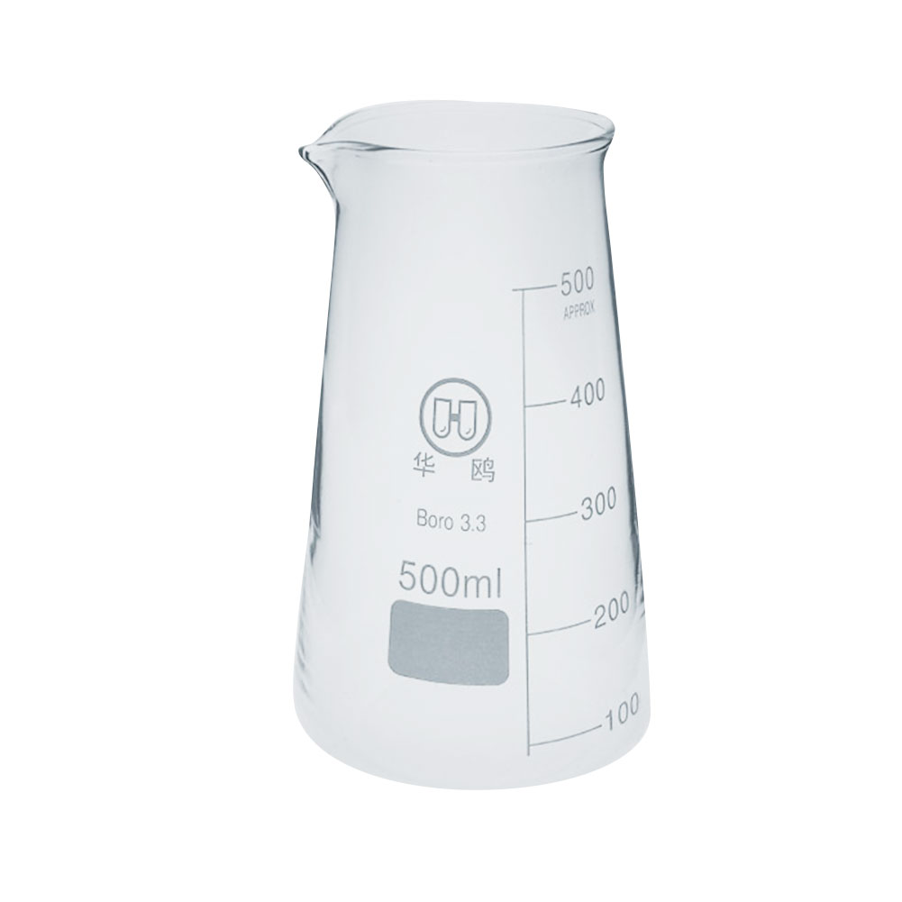 ADAMAS-BETA Lab Glass Triangular Beaker Erlenmeyer Flask with Stopper Narrow Mouth/Wide Neck 25ml-1000ml Micro Erlenmeyer Flask 10ml (Pack of 6/12)