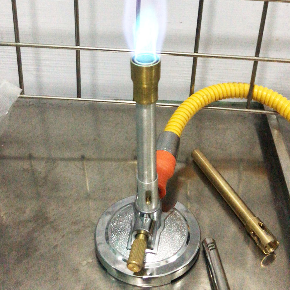 ADAMAS-BETA Bunsen Lamp Laboratory Copper Blowtorch Natural Gas Blowtorch for Heating/Metal Smelting Experiment