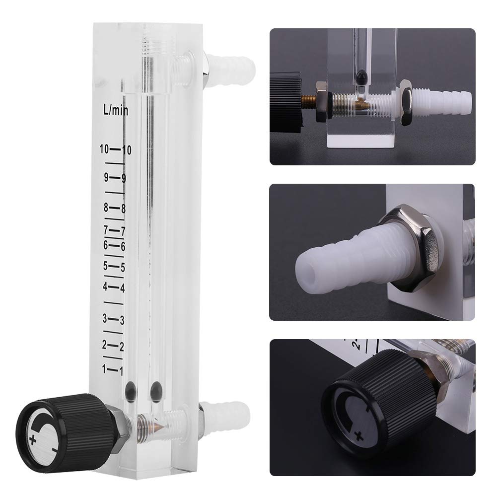 ADAMAS-BETA 1pcs Gas Flow Meter 0.6MPa Pressure Flowmeter Unidirectional Gas/Oxygen/Air Flow LZQ-1~LZQ-7 for Laboratory/industrial