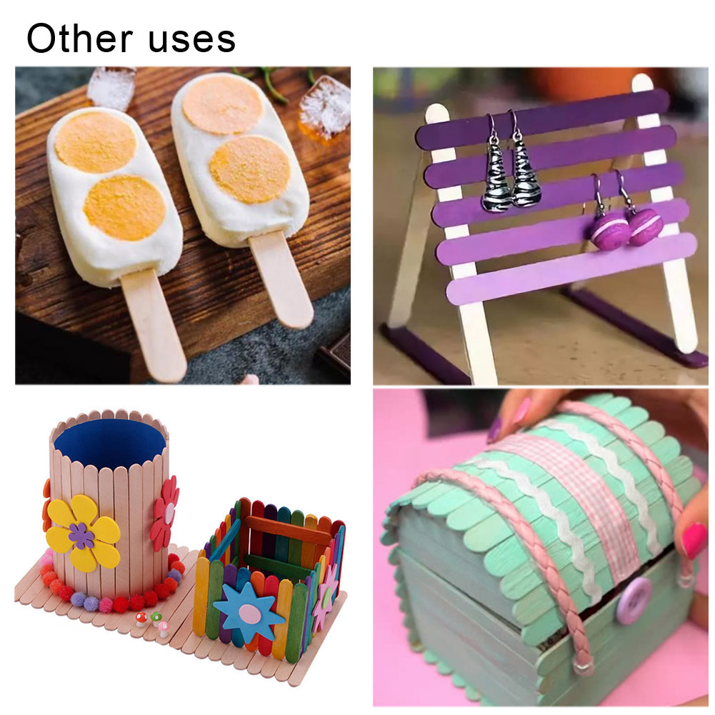 100pcs Wooden Tongue Depressor Disposable Beauty Bar Women Body Hair Removal Sticks Body Spa Spatulas Waxing Wax Medical Stick