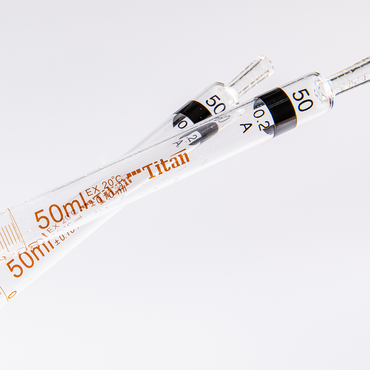 ADAMAS BETA Ring-marked Graduated Straw Pipe High Borosilicate Glass Pipette Laboratory Trace Liquid Transfer Tubes 0.5-50ml Dropper