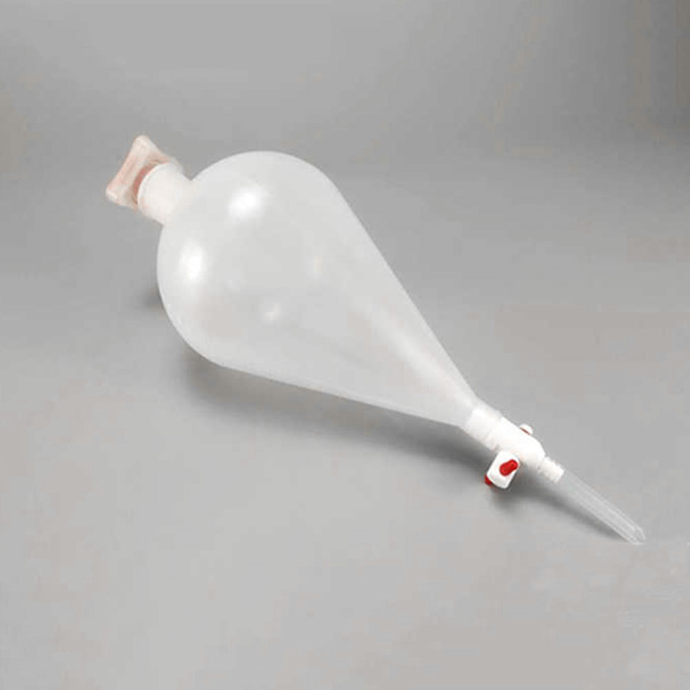 ADAMAS BETA 1pcs Polypropylene Separating Funnel with Stopcock PTFE Plug Leak-Proof Screw Cap Laboratory Plastic Filter Funnel 125-1000ml
