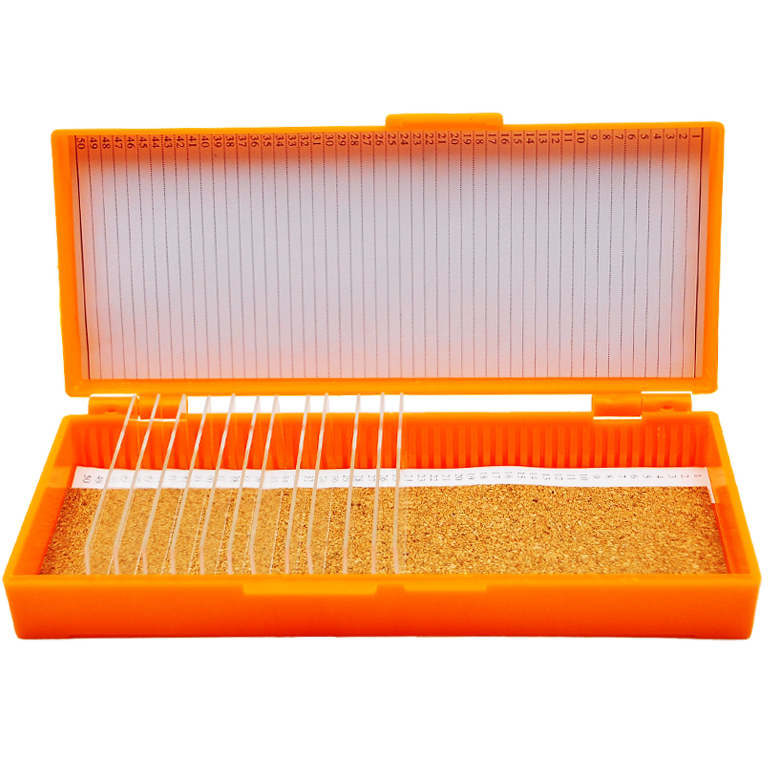 ADAMAS BETA Lab Plastic Slide Box ABS Laboratory Covered Microscope Slide Storage Case for 12/50/100pcs 25*75mm Standard Slides