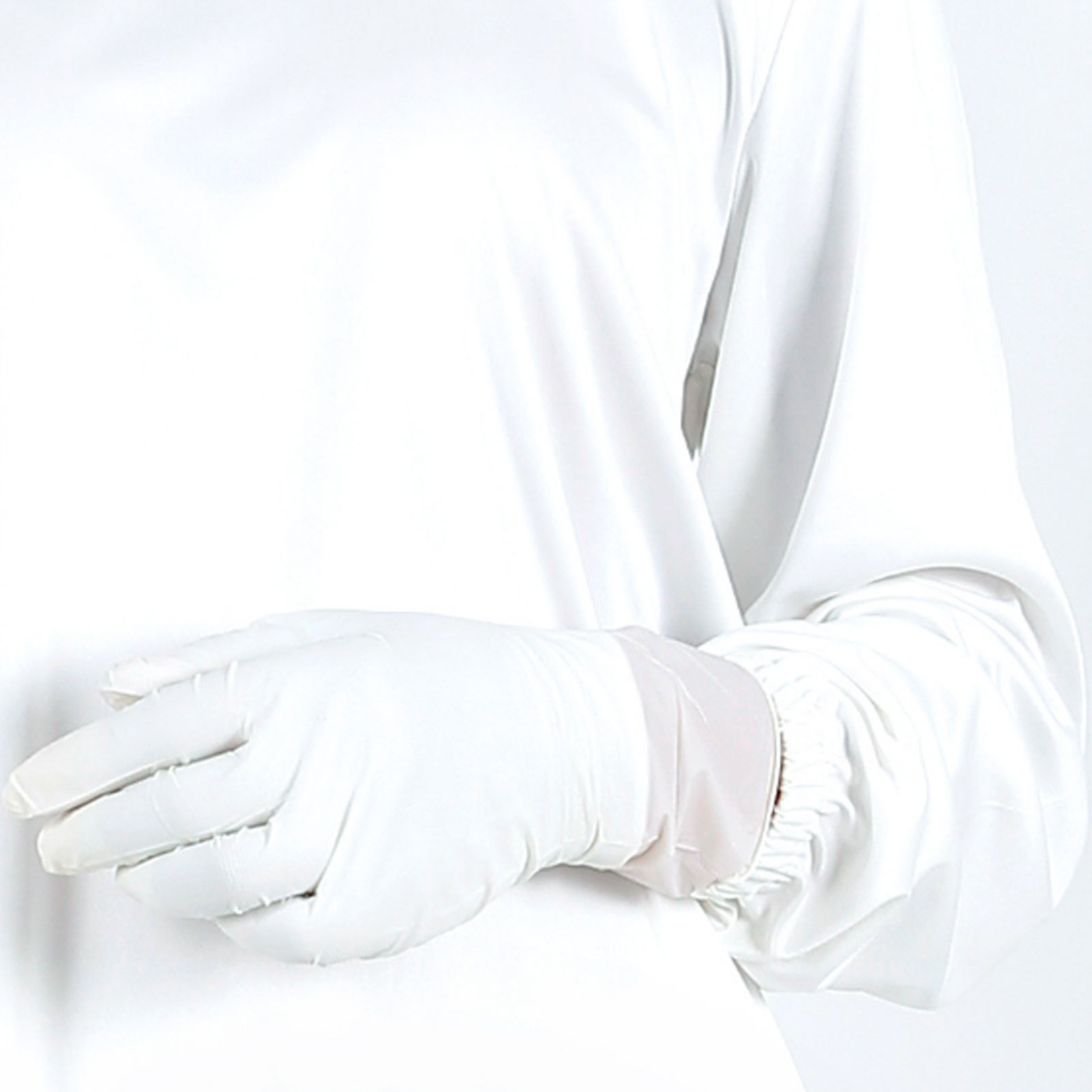 ADAMAS BETA Clean Protective Underwear Laboratory Antistatic White Two-Piece Dustproof High Temperature Resistance Long Sleeve Tops + Pants