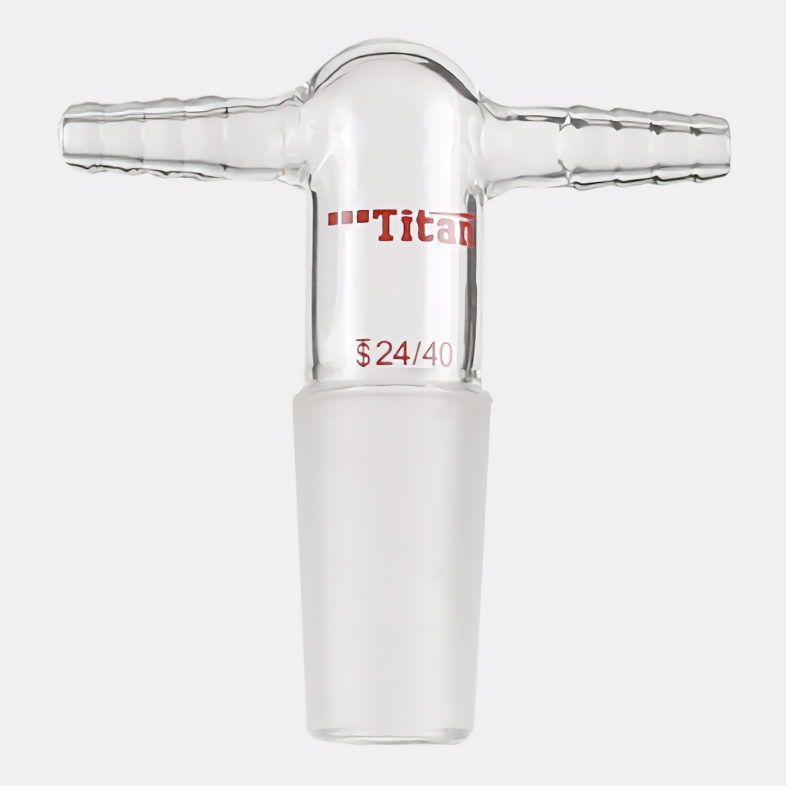 ADAMAS BETA Laboratory Glass Exhaust Joint with Double Nozzles Outer Grinding Mouth 14/20 24/40 Lab Glass Connecting Tubes