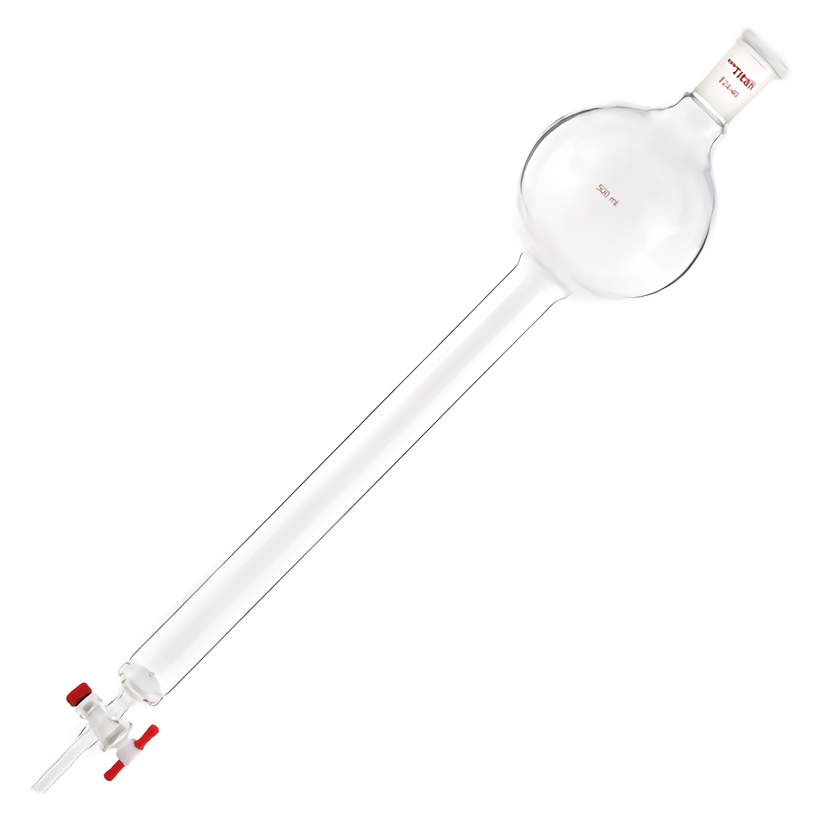 ADAMAS-BETA Laboratory Glass Chromatography Columns with Joint/Reservoir/Fritted Disc/PTFE Stopcock Grinding Mouth 24/40 100-500ml Lab Glassware