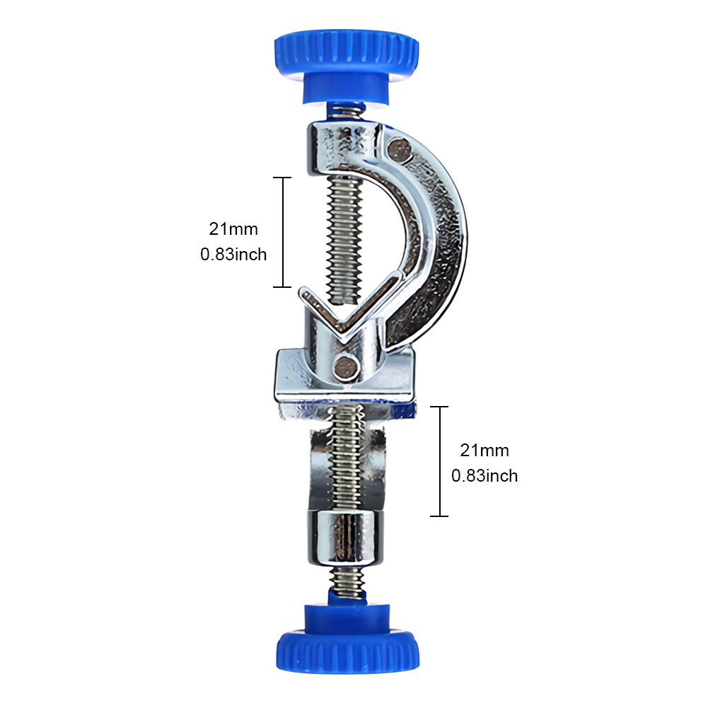 ADAMAS-BETA Electroplated Cross Clamp Laboratory Iron Frame Fixing Clamp 2-Way/3-Way Metallic Multi-purpose Clips