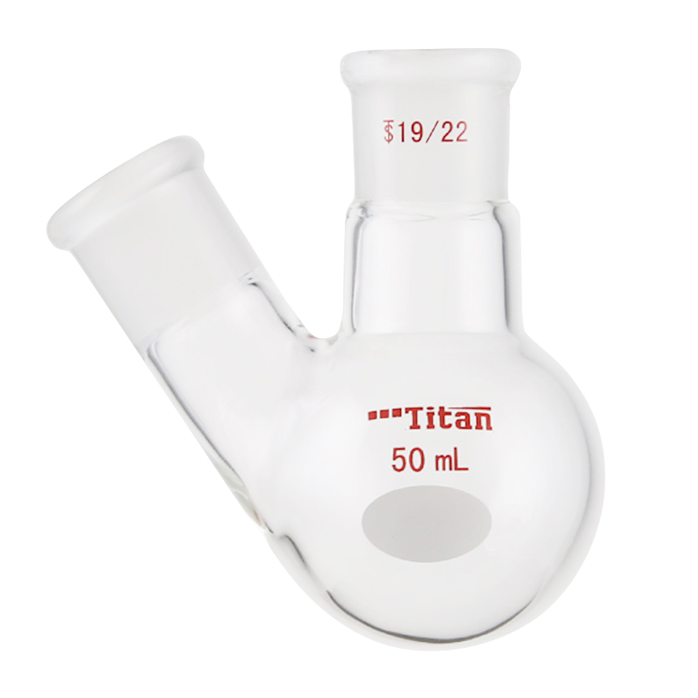 ADAMAS-BETA Two-Necked Flask Lab Glassware Spherical Bottle Round-Bottomed Grind Reaction Flasks 10-2000ml for Distillation Experiment