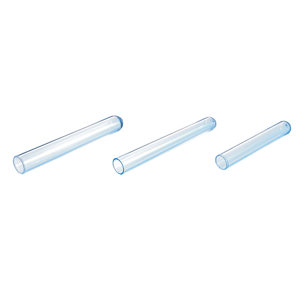 ADAMAS BETA Wholesale PS Round Bottom Plastic Test Tube Transparent Flat Mouth Scaleless Laboratory Conventional Plastic Test Tubes 60-100mm