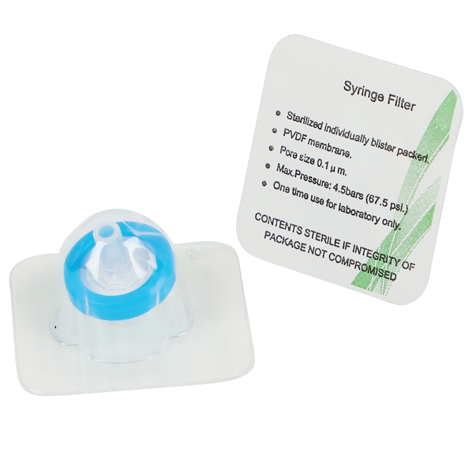 15-100pcs Sterilized Needle Filter PVDF 0.1um 0.22um 0.45um Disposable Individual PP Syringe Filters Lab Experiment Accessories