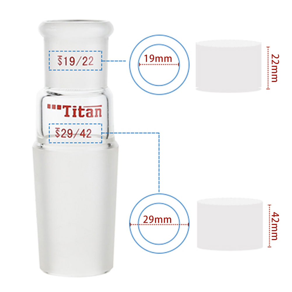 ADAMAS-BETA Two-Necked Flask Lab Glassware Spherical Bottle Round-Bottomed Grind Reaction Flasks 10-2000ml for Distillation Experiment
