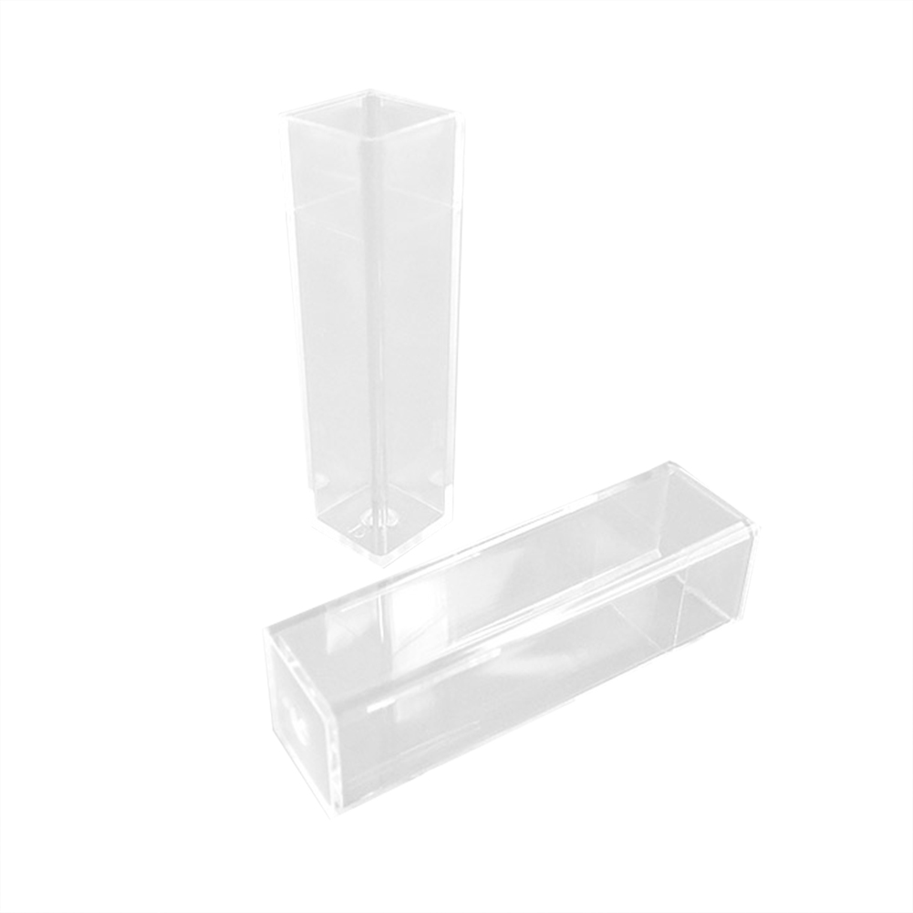 ADAMAS-BETA Wholesale Lab Stackable Disposable Plastic Cuvette Optical Path 10mm Laboratory PS Cuvette 1.5ml 4.5ml without Cover
