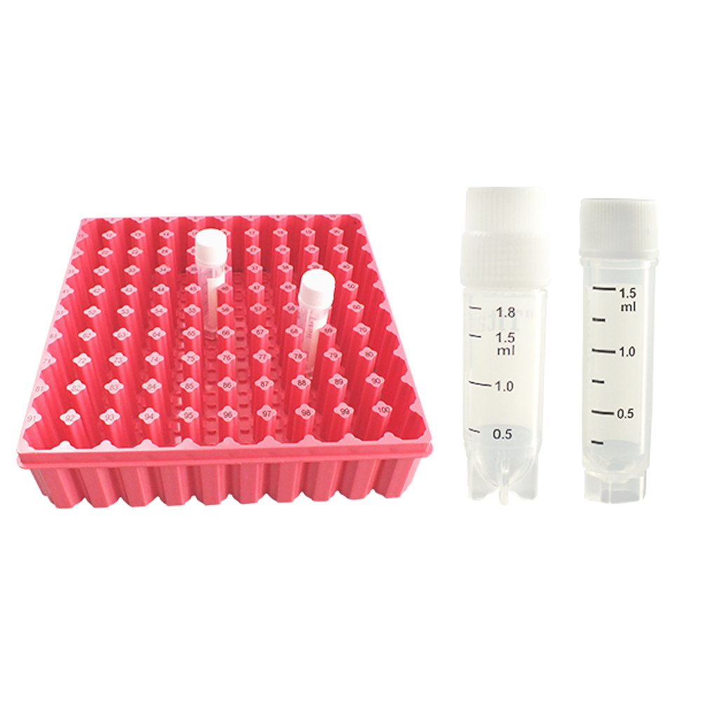 ADAMAS BETA Lab Cryotubes 1.5ml 2.0ml Sterilized CrystalCap SPINE HT Vial Graduated PP Self-Standing Cryovials