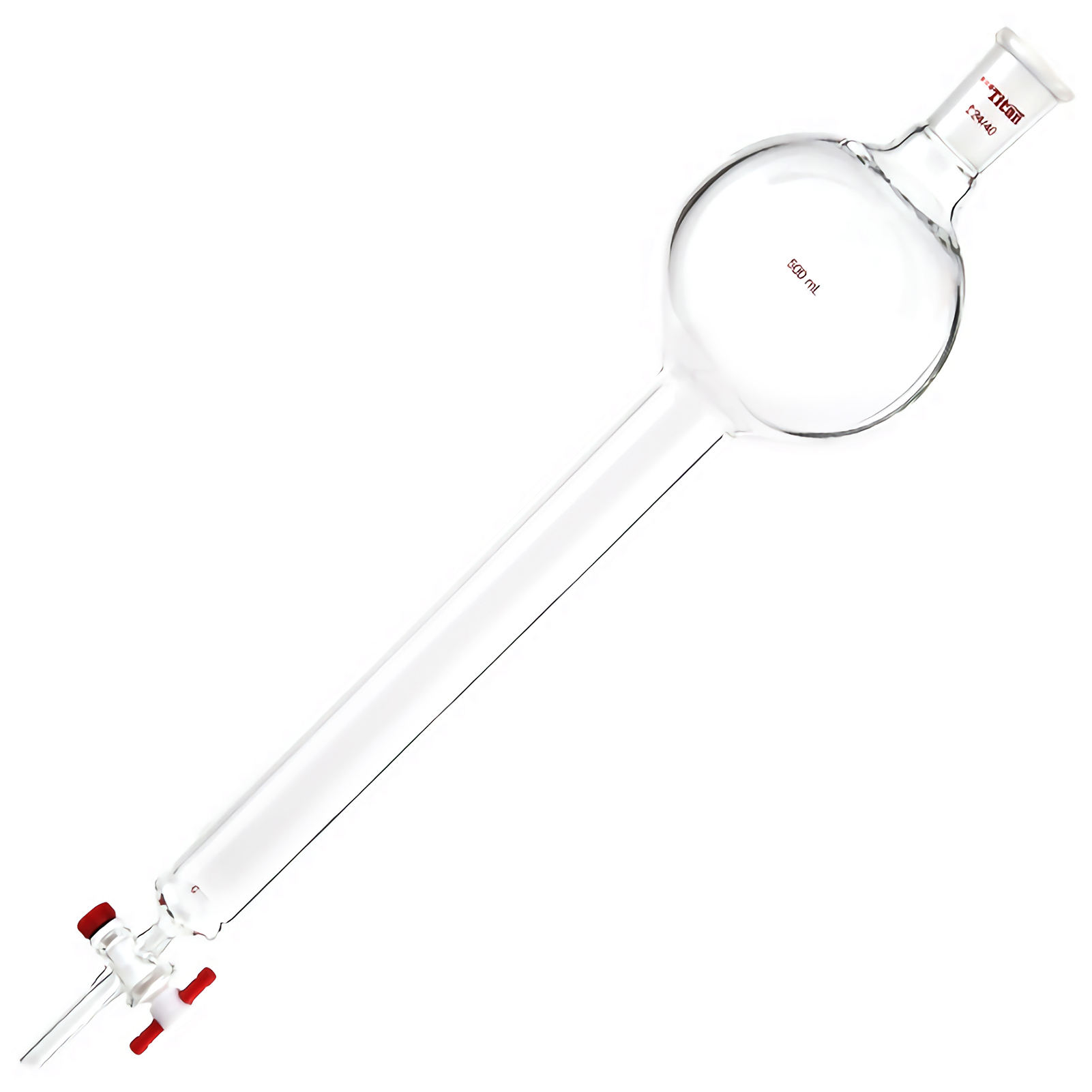 ADAMAS-BETA Laboratory Glass Chromatography Columns with Joint/Reservoir/Fritted Disc/PTFE Stopcock Grinding Mouth 24/40 100-500ml Lab Glassware