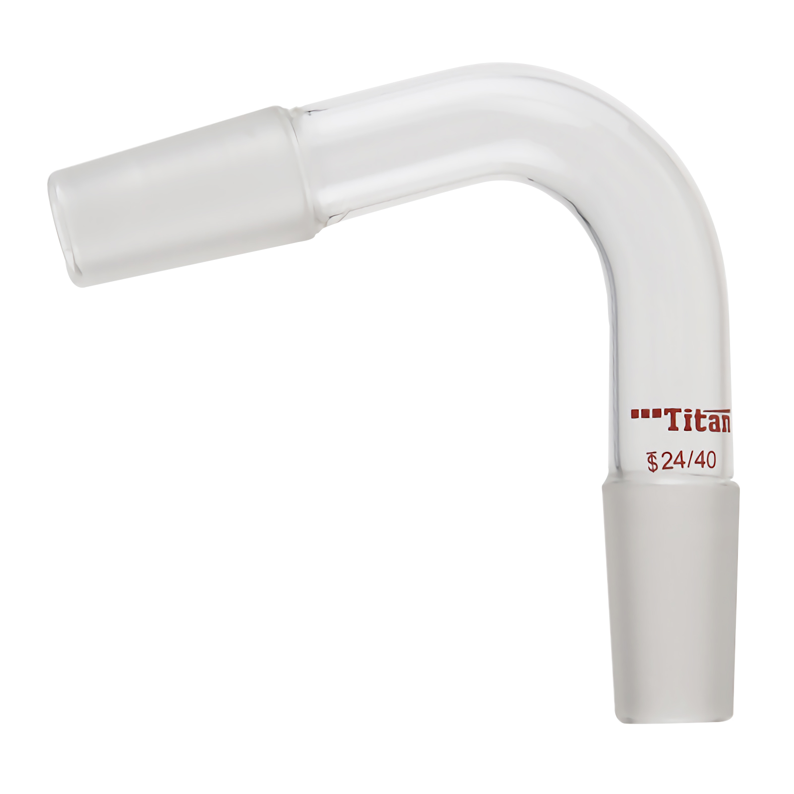 ADAMAS BETA Lab U-Shape Glass Adapter 14/20 Outer Grinding Mouth Connector Joint Glass Hollow 75°/105 Degree Bend Connecting Tube