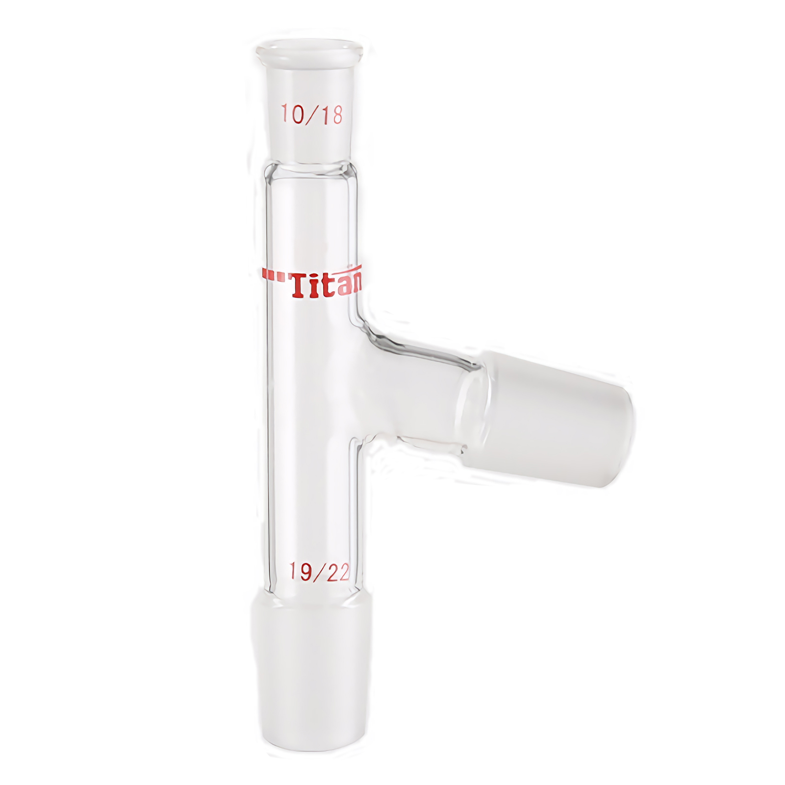 ADAMAS-BETA Laboratory Glass Supplies 75° Glass Head 3-Grind Chemistry Experiment Common Distillation Flask/Tube Connetor