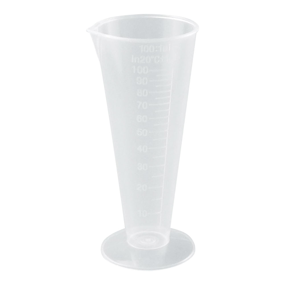 ADAMAS-BETA Lab Glass Measuring Cup Triangle Beaker Plastic Measuring Cup for Weighing Liquids Solids