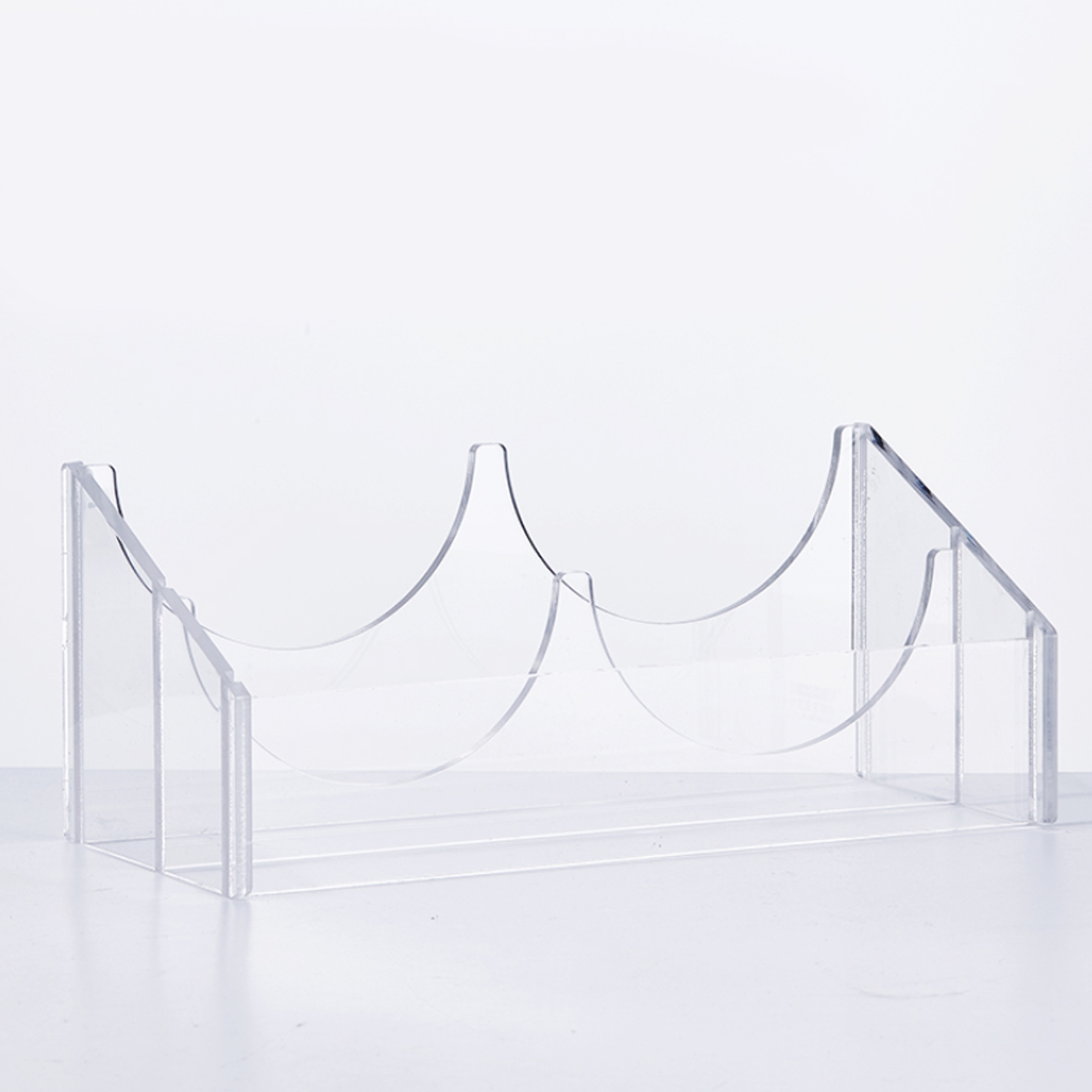 ADAMAS BETA Plexiglass Serum Bottle Inclined Frame 2-Well Laboratory Bottle Rack for 100ML-1000ML Acrylic Storage Holder