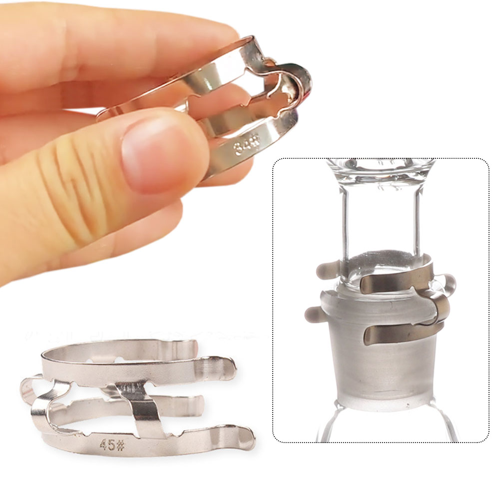 ADAMAS BETA Standard Bung Clamp Tapered Interface Clip Red Laboratory Plastic Fixing Sealing Clips Stainless Sheet Clip