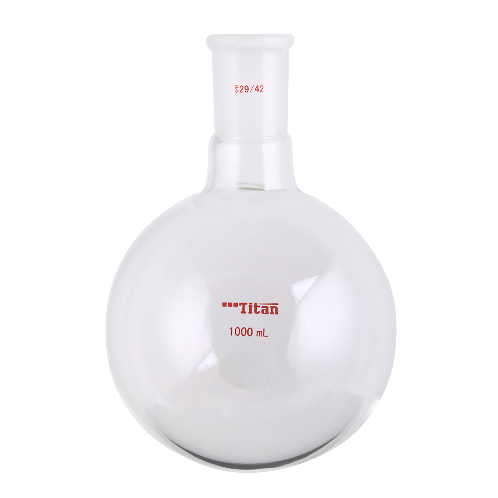 ADAMAS BETA Large Capacity High Borosilicate Glass Single Neck Ball Bottle 1000-5000ml Laboratory Heating Feaction Experiment Round Bottom Thick Wall Flasks