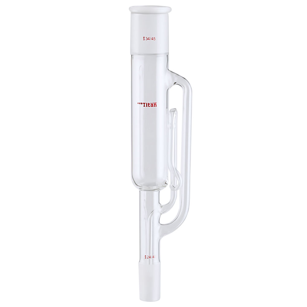 ADAMAS-BETA Soxhlet Fat Extractor High Borosilicate Glass Extraction Tube Grinding Mouth 55/50 45/50 34/45 Lab Glassware Cylinder