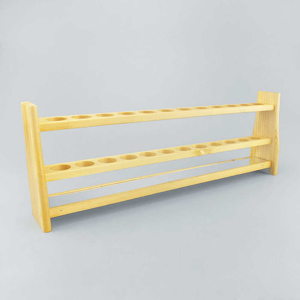 ADAMAS BETA Log Colorimetric Pipe Rack 6-Well 12-Well Wooden Laboratory Porous Tube Holder for 25ml 50ml 100ml Colorimetric Tubes