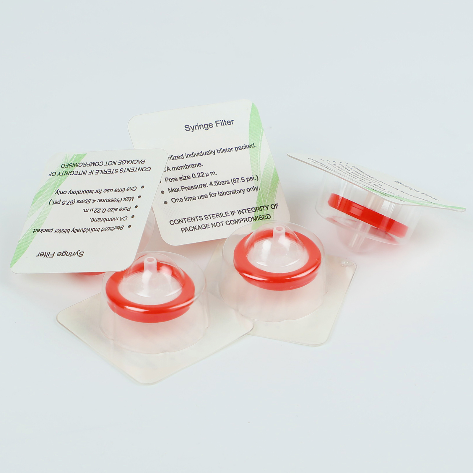 ADAMAS-BETA 15-100pcs PP Sterilized Needle Filter 0.22um 0.45um MCE Disposable Individual Package Syringe Filter Lab Experiment Accessories