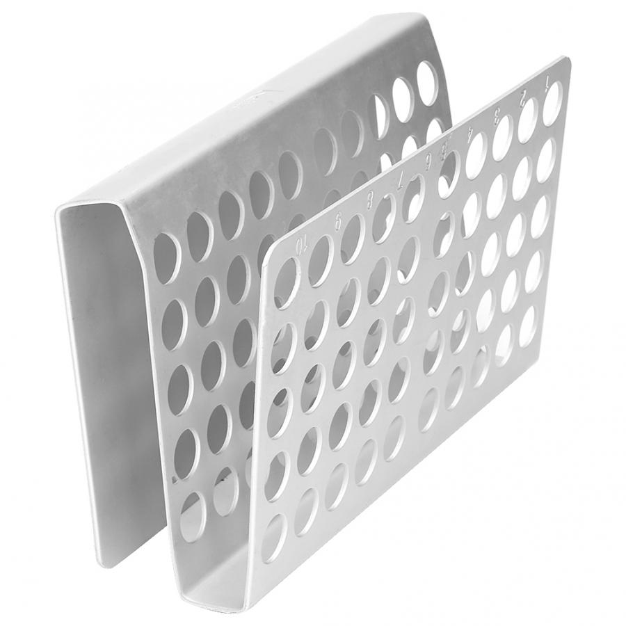 ADAMAS-BETA Lab Test Tube Racks 50 Round Holes Z-Shape Aluminum Alloy Tubes Storage Holders Well Diameter 12.2mm/14.5mm/17.5mm