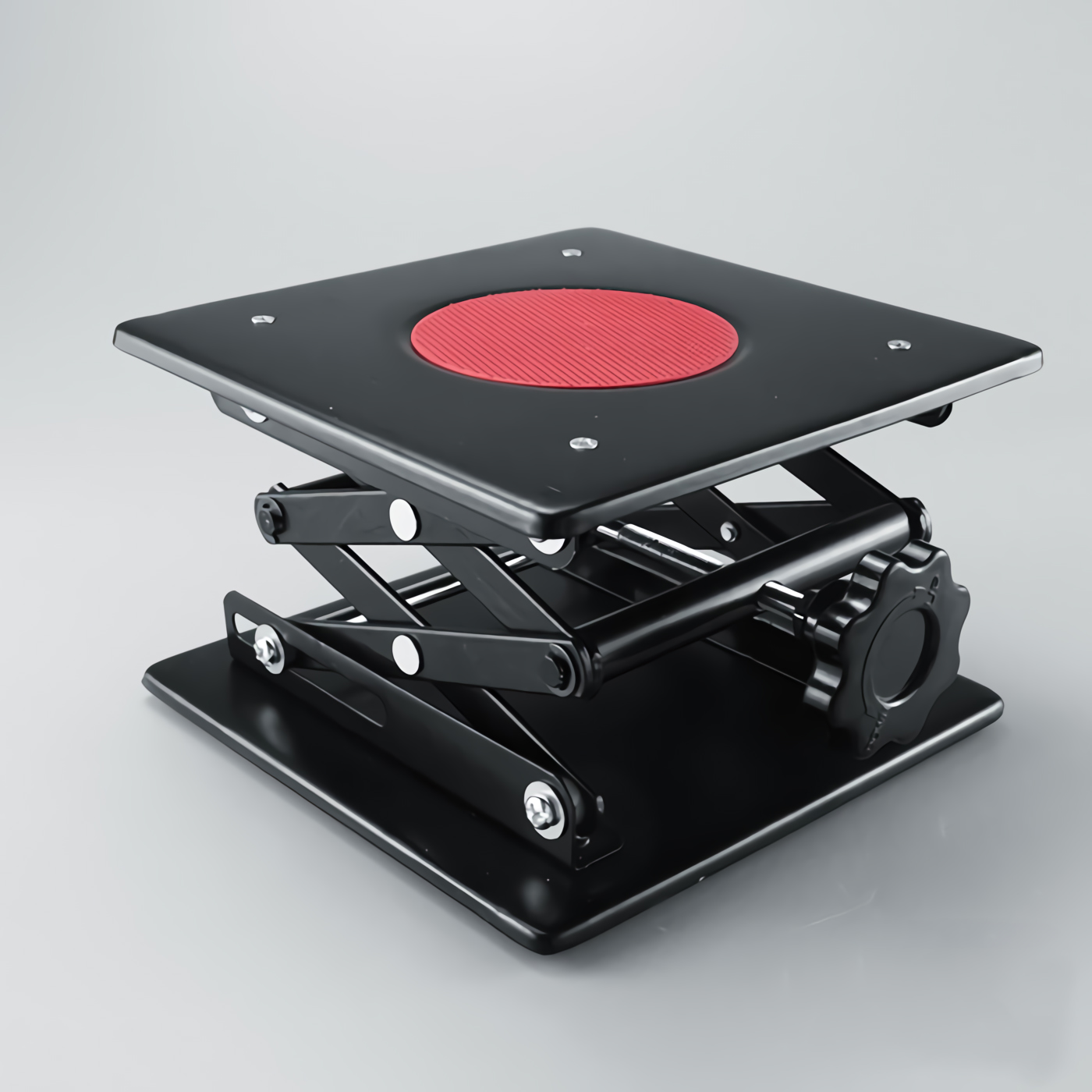 ADAMAS BETA Multifunction Black Plastic Praying Lifting Table Manual Laboratory Height Adjustment Rack Woodworking Engraving Stand Rack Platform Benches