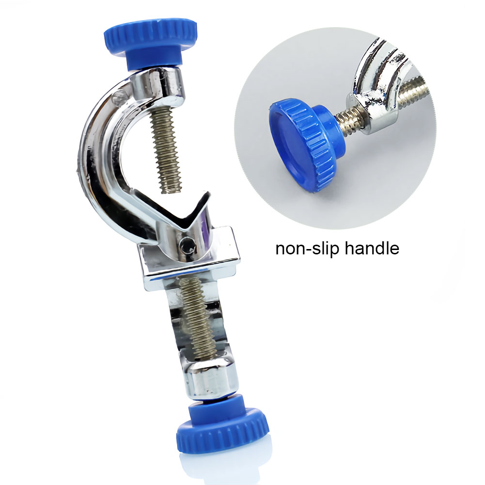 ADAMAS-BETA Electroplated Cross Clamp Laboratory Iron Frame Fixing Clamp 2-Way/3-Way Metallic Multi-purpose Clips