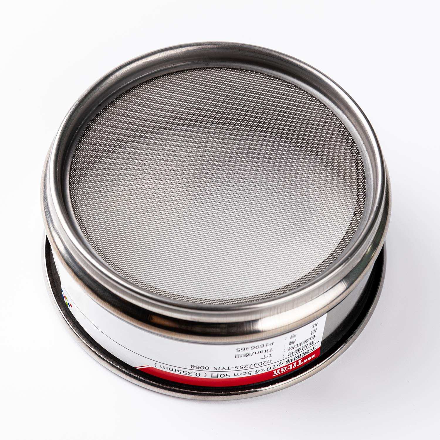 Adamas-Beta φ10×4.5cm 18 Mesh 304 Stainless Lab Sieves Economy Test Sieve 304 Stainless Steel Wire Cloth（1mm）