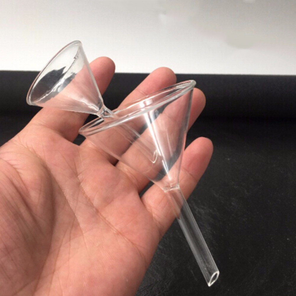 ADAMAS BETA Wholesale Lab Short Tube Glass Funnels 40-150MM Triangular Funnel Laboratory Sub Packaging/Filter Funnel