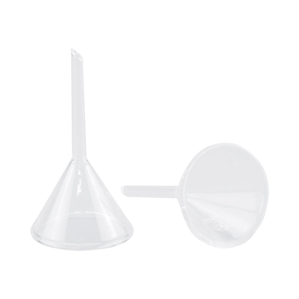 ADAMAS BETA Wholesale Lab Short Tube Glass Funnels 40-150MM Triangular Funnel Laboratory Sub Packaging/Filter Funnel